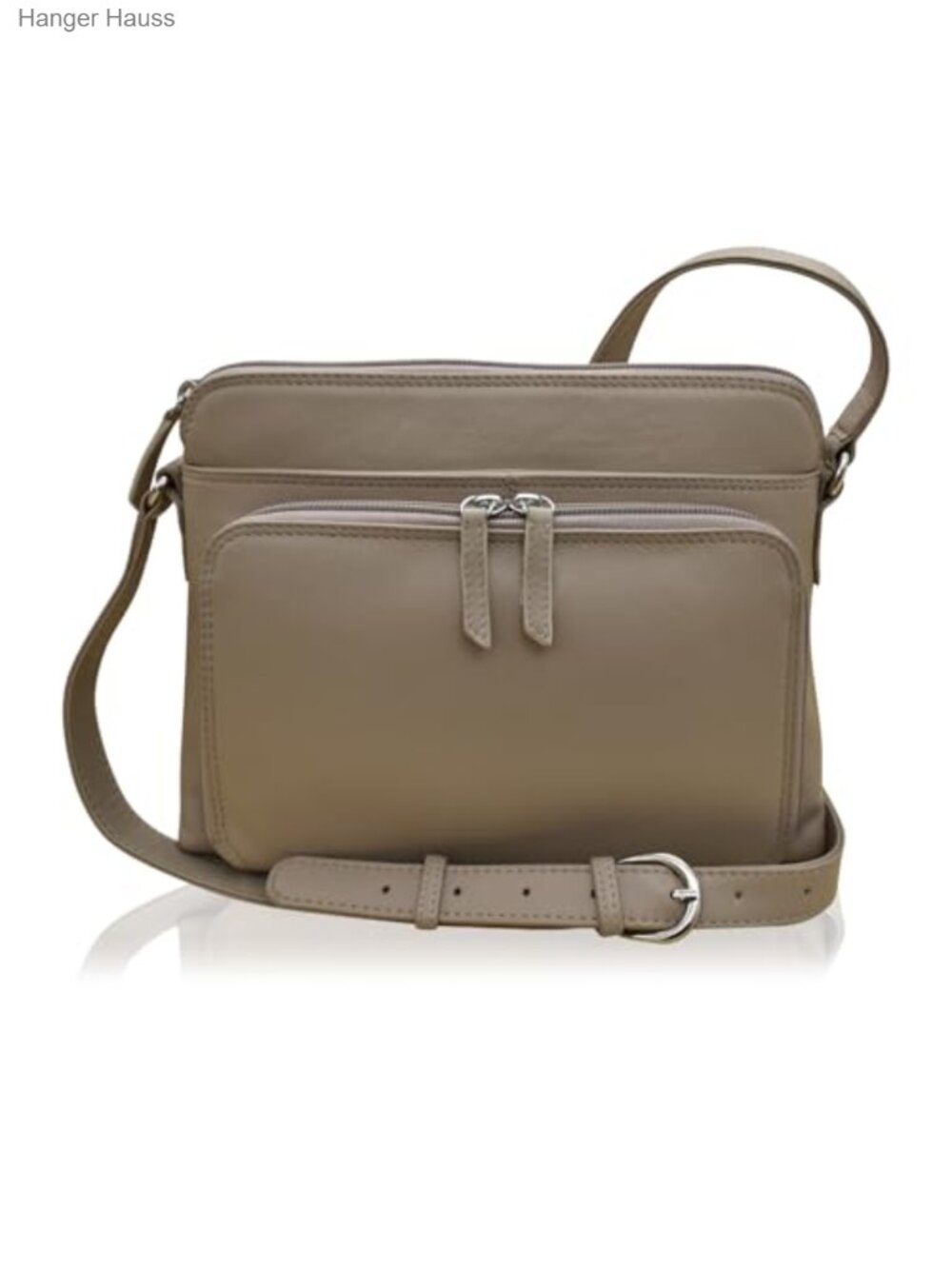 Genuine Leather Crossbody Bag RFID Blocking Shoulder Bag Organizer Adjustable
